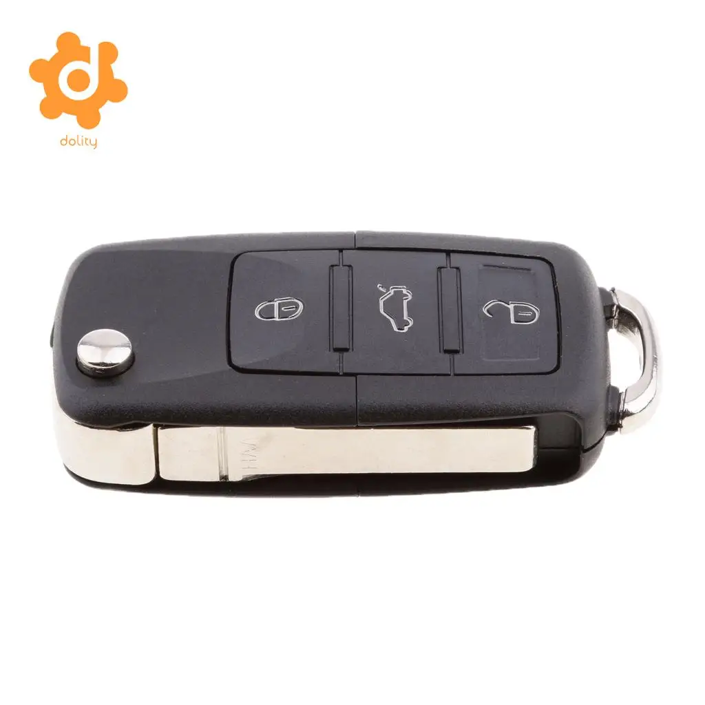 4 Button Car Remote Folding Key Replacement for VW Bora Passat Golf Jetta
