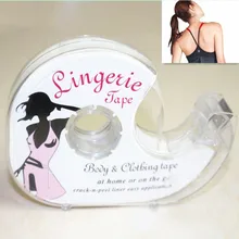 Модная лента 3 метра Двухсторонняя клейкая безопасная лента-заменитель нижнего белья одежда для тела прозрачная лента для бюстгальтера медицинская водонепроницаемая лента V Шея