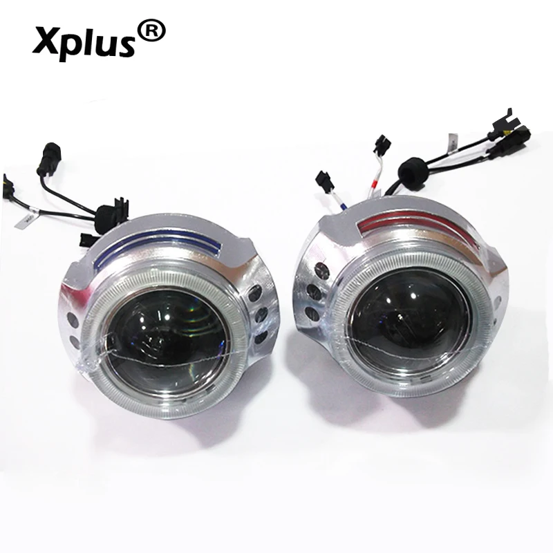 Xplus 3 0 дюймов 55 Вт двойная CCFL ангельские глазки Автомобильная фара HID Биксеноновые