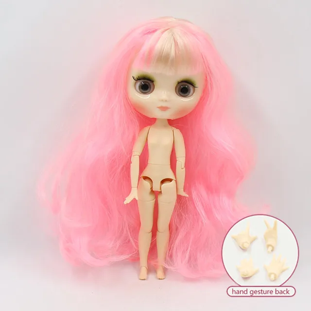 Кукла middie blyth, 20 см, Обнаженная кукла для тела, с белой кожей, разные пластины для лица, цветные волосы и руки, как подарок - Цвет: 19