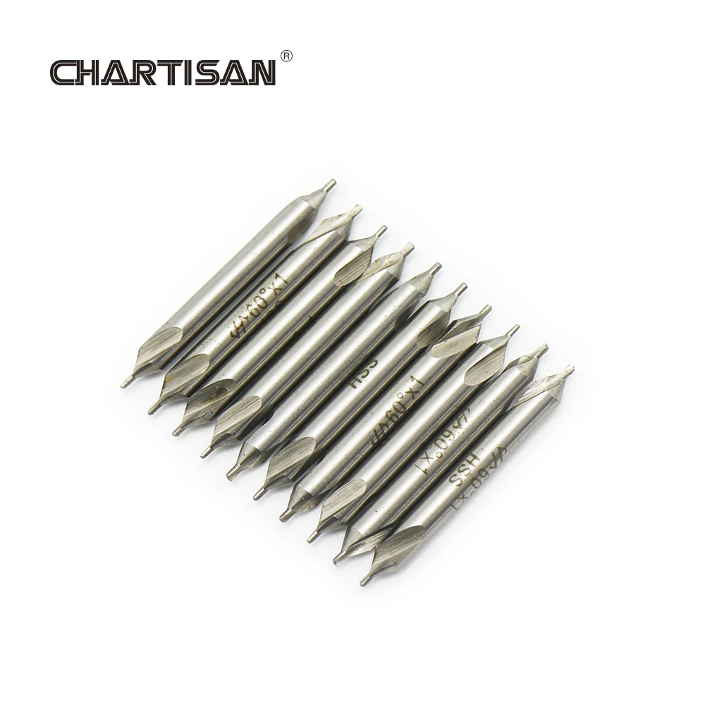 CHARTISAN High Quality HSS M2 Center Drill Bits For Hole Machining Reduces Error Reaming Center Drill