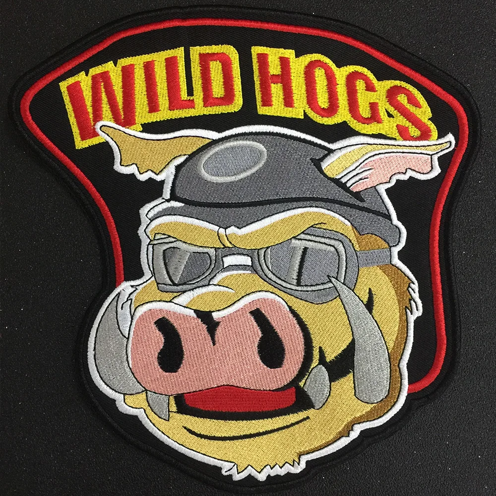 Buy wild hogs Iron On Patch Embroidered Applique Label