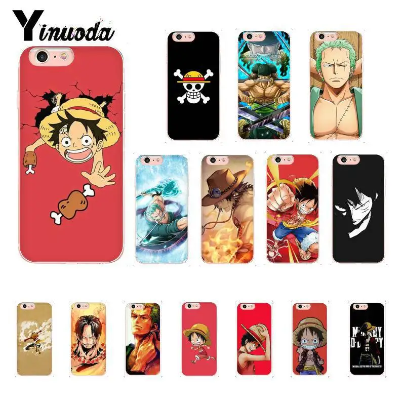 

Yinuoda Cute One Piece Luffy Customer High Quality Phone Case for iPhone 8 7 6 6S Plus X XS MAX 5 5S SE XR 10 Cover Capa