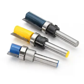 

3PCS/Set 1/4inch Shank Alloy Bearing Flush Trim Pattern Router Bit Milling Cutter