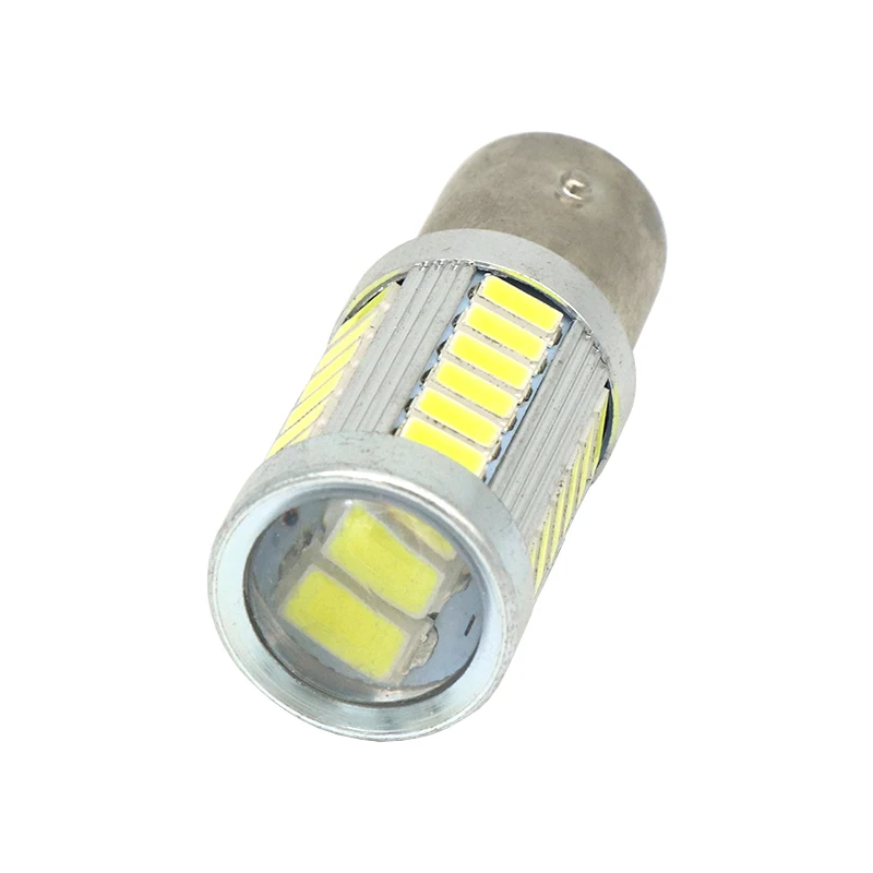 2 шт. светодиодных чипов 1157 BAY15D лампы 33 led 5630 smd высокой Мощность стоп-сигналы Красный p21/5 w светодиодных ламп автомобиля автомобилей источник