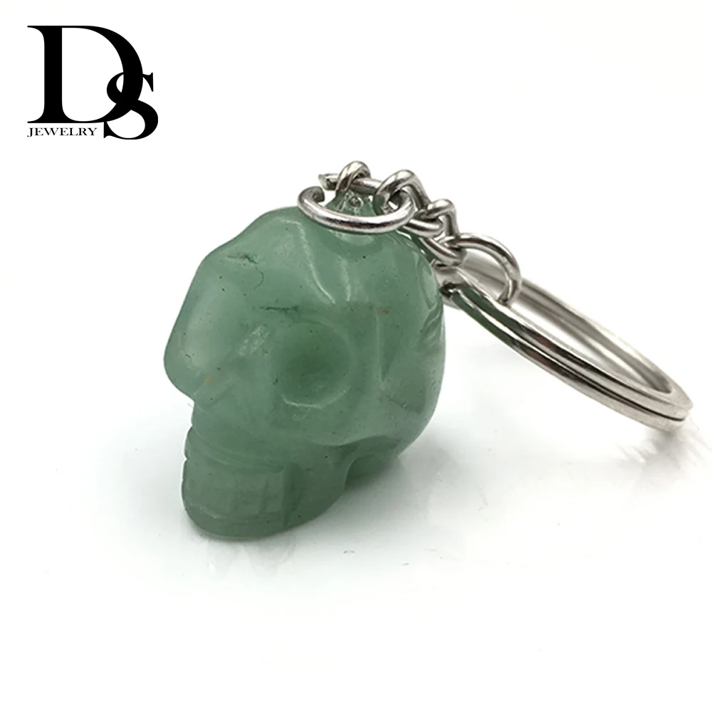Натуральный кристалл кварцевый камень Череп брелок аметист кулон Howlite бирюза