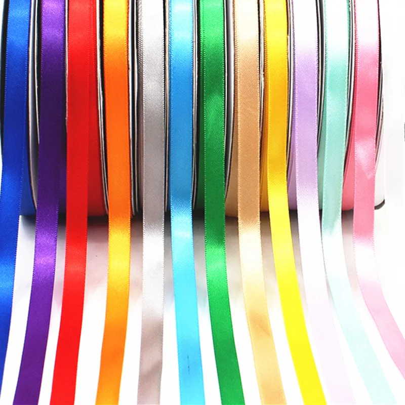 

New high quality 100Yards/Roll 1cm Grosgrain Satin Ribbons Christmas Party Decorations DIY Bow Craft Ribbons Card Gifts Wrapping