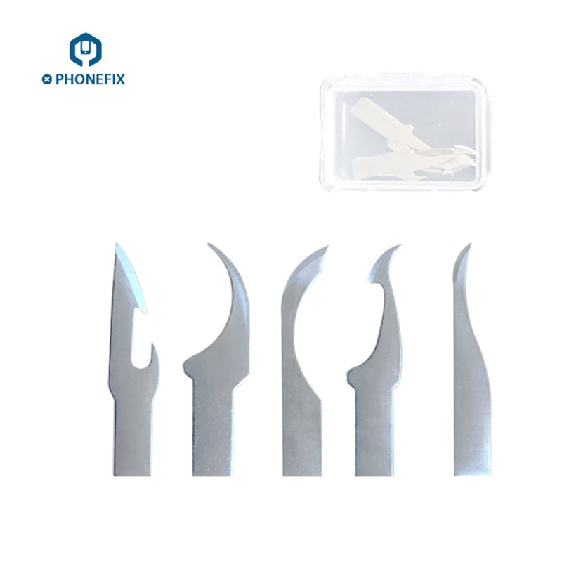 5 шт. лезвия нож Graver выскабливающий нож IC чип удалить лезвие процессор NAND BGA резак гравировальный нож для телефона печатной платы инструмент для ремонта