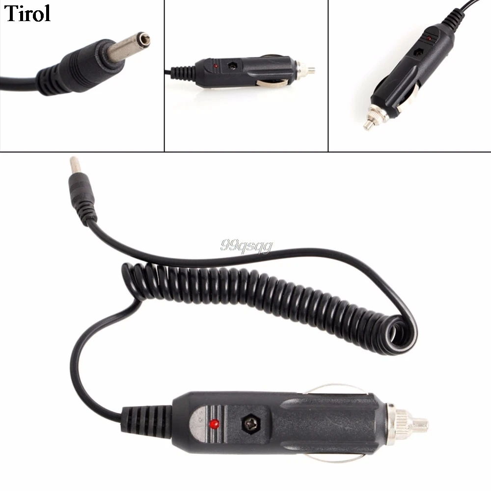 12V автомобиль Зарядное устройство DC Мощность переходник прикуриватель 1,5 м кабель 3,5 мм x 1,35 мм Перевозка груза падения