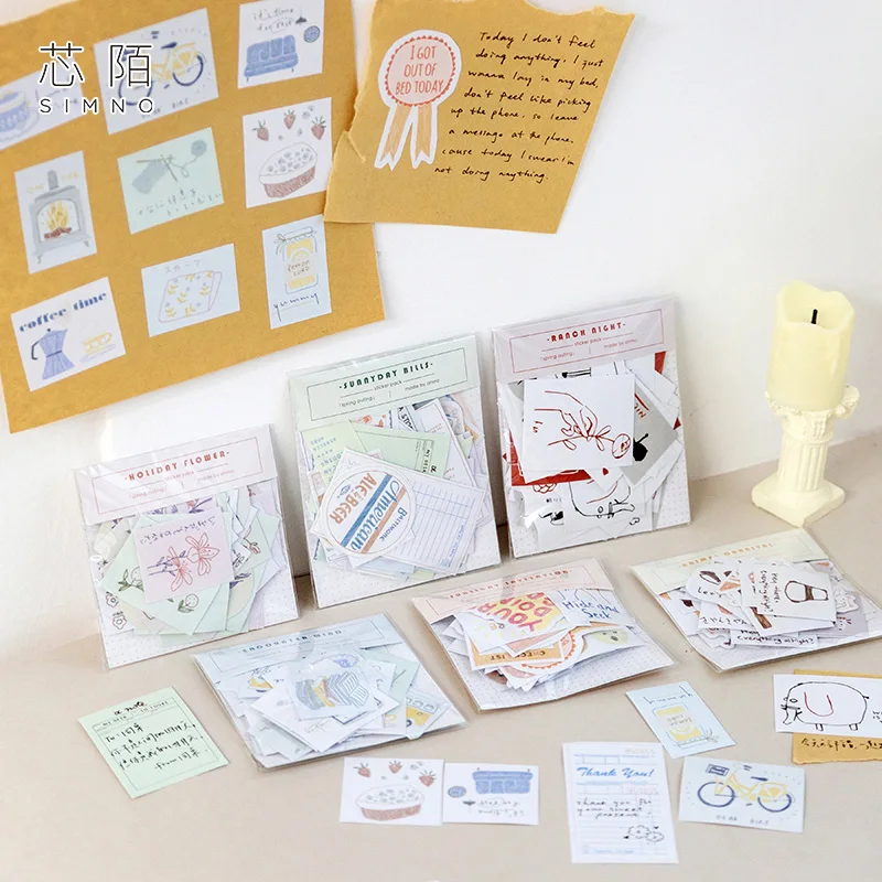 Милый коллаж серии Bullet Journal записываемые стикеры дневник DIY Скрапбукинг стикер