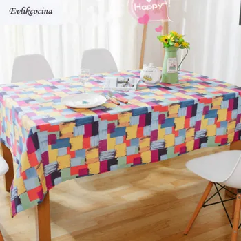 

Free Shipping Color Plaid Tablecloth Cover Home/Hotel Mantel De Mesa Rectangulair Nappe De Table Tafelkleed Toalha Quadrada