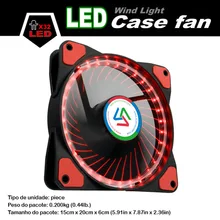 ALSEYE 120mm LED Computer Fan Cooler Red and Blue 32 LEDs Silent PC Cooling Fan for CPU Cooler / Water Cooling, 12v 1100RPM