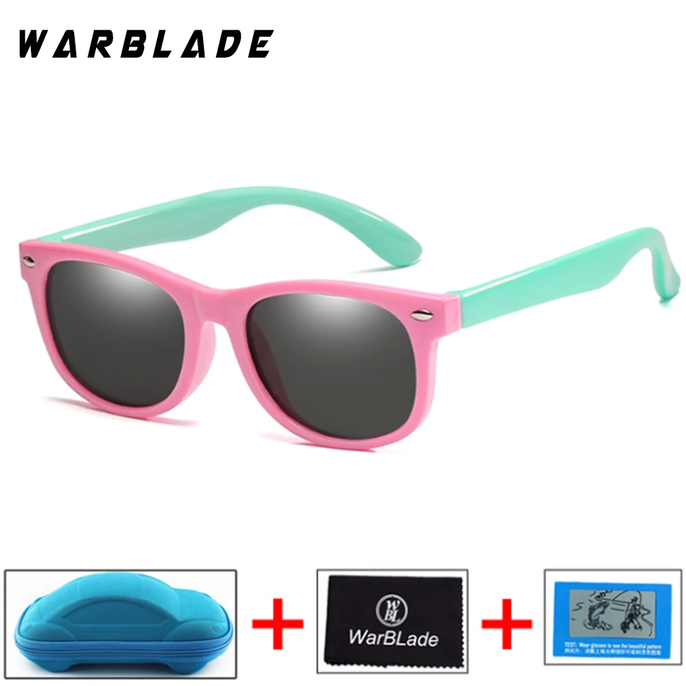 

Kids Boys TR90 Unbreakable Polarized Sunglasses Children Girls Safety Polaroid UV400 Mirror Sun Glasses Sport oculos With Case