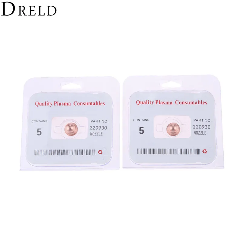 DRELD 10pcs 45A Nozzle 220930 Nozzle for Plasma Cutting Torch Consumables FineCut Processes Welding & Soldering Supplies