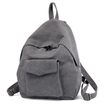 

2018 Vintage Female Canvas Backpack Casual Double Shoulder Bag Leisure Backpack for Girls College Students Schoolbag