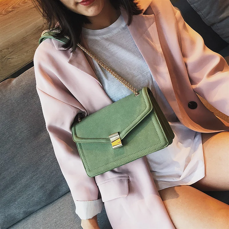 

2019 new summer women's bag fashion chain slung shoulder bag retro Joker small square bags
