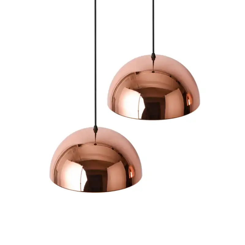 Nordic Rose Gold Kitchen Pendant Light White Deco Home Pendant Lamp Copper Color Living Room Coffee Hotel Bar Dining Room Lamp
