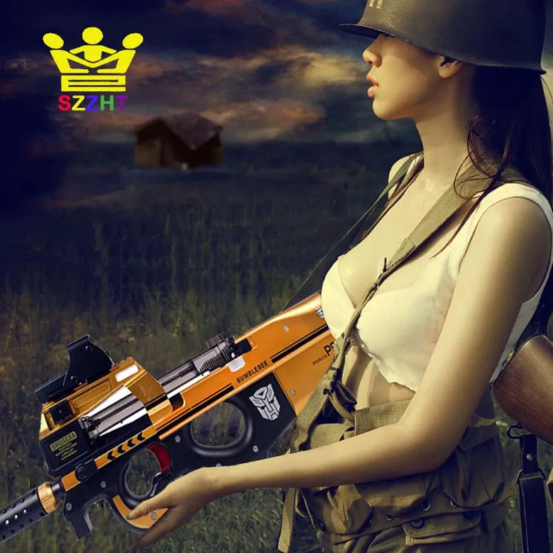 P90 Электрический воздушный мягкий водяной пистолет с пулями игрушечное оружие