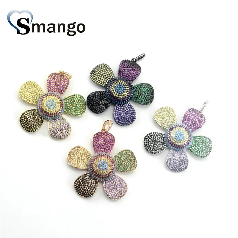 

5Pieces,The Rainbow Series, The Flower Shape Pendants, 4Colors, Can Wholesale