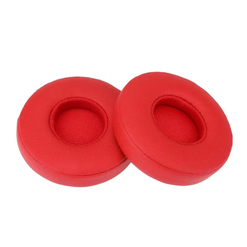 1 Pair Red Ear Cushions Replacement Headphone Ear Pads Protector