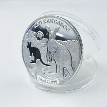 

60 pcs 2019 Solomon Island coin rare endangered wild life animal badge silver plated 40 mm Elizabeth souveni be Project moon dec