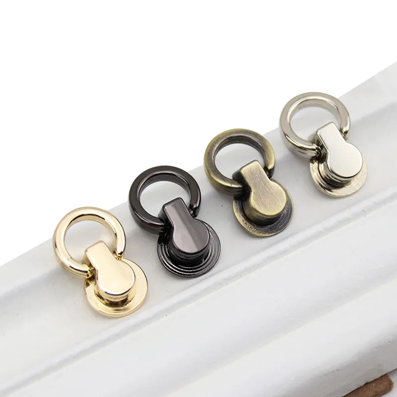 Bronce 20 unids cuero artesan/ía remache de metal tornillos diy accesorios bolsa con hebilla de anillo de tir/ón para monedero//tel/éfono decoraci/ón de la caja