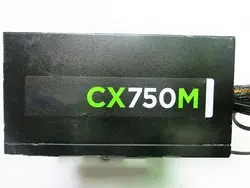 Используется оригинальный CX750M Номинальная 750 Вт модуль Бронзовый Сертифицированный Desktop питание