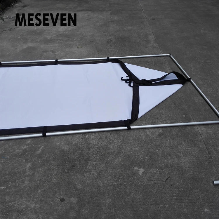 MESEVEN проекционный кронштейн экран дюймов 150 дюймов Портативный Сложенный белый холст с подставкой Установка сумка 3D HD 4k изображение
