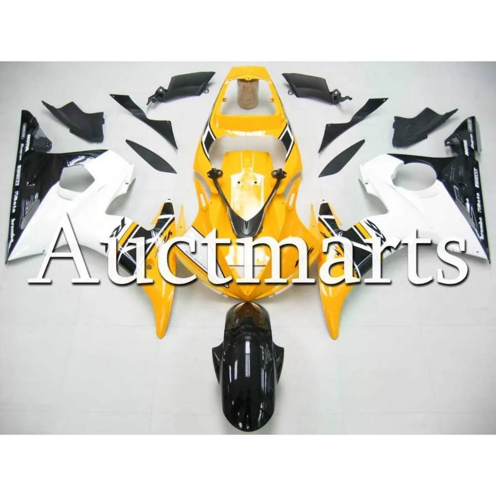 Белый черного желтого цвета мотоциклетные Кузов для 2006-2009 YAMAHA yzf-r6s ABS инъекций