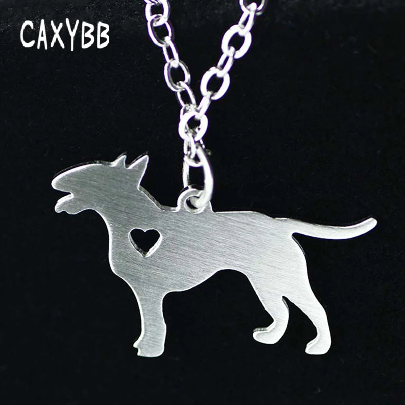 

Hot sale Bull Terrier Chains Necklace Animal Dog Pets Necklace Chain Pendant Breed Jewelry For Women Men Birthday Gift