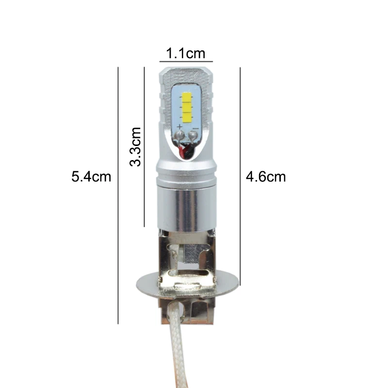 Автомобильные фары H4 H7 LED H1 h3 h11 hb4/9006 hb3/9005 белый 6000K 80W 3200lm Светодиодные