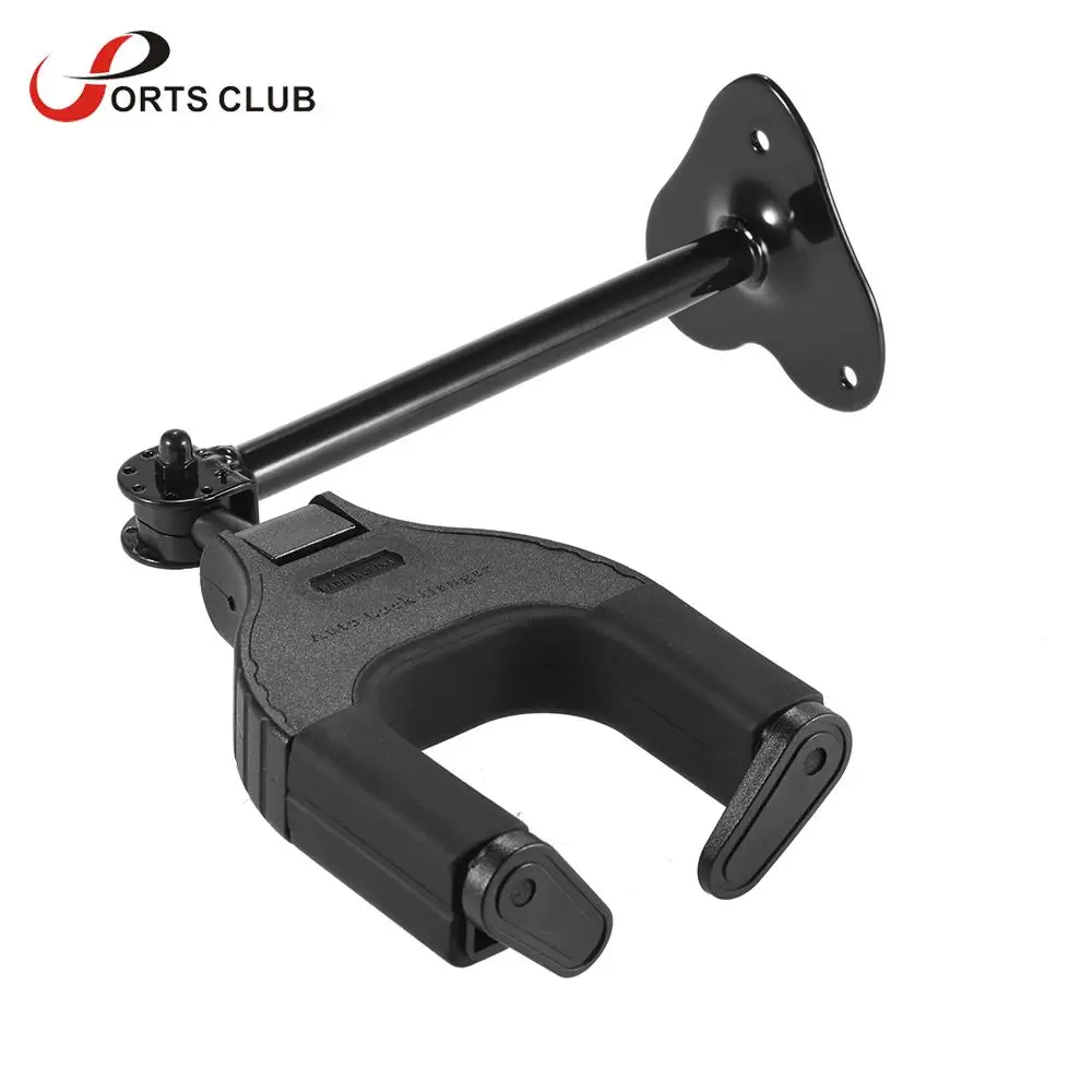 

Adjustable Wall Mount Guitar Hanger Hook Holder Keeper Auto Grip System Heart-shaped Metal Base for Electric Acoustic Guitar