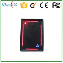 Red light 13 56mhz chip card reader without keypad wiegand access control board reader with door
