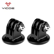 1 זוג מתאם חצובה הר לgopro Hero 7 6 5 ללכת פרו 5 4 3 + SJCAM SJ4000 SJ5000 xiomi יי 4K פעולה ספורט מצלמה אבזרים(China)