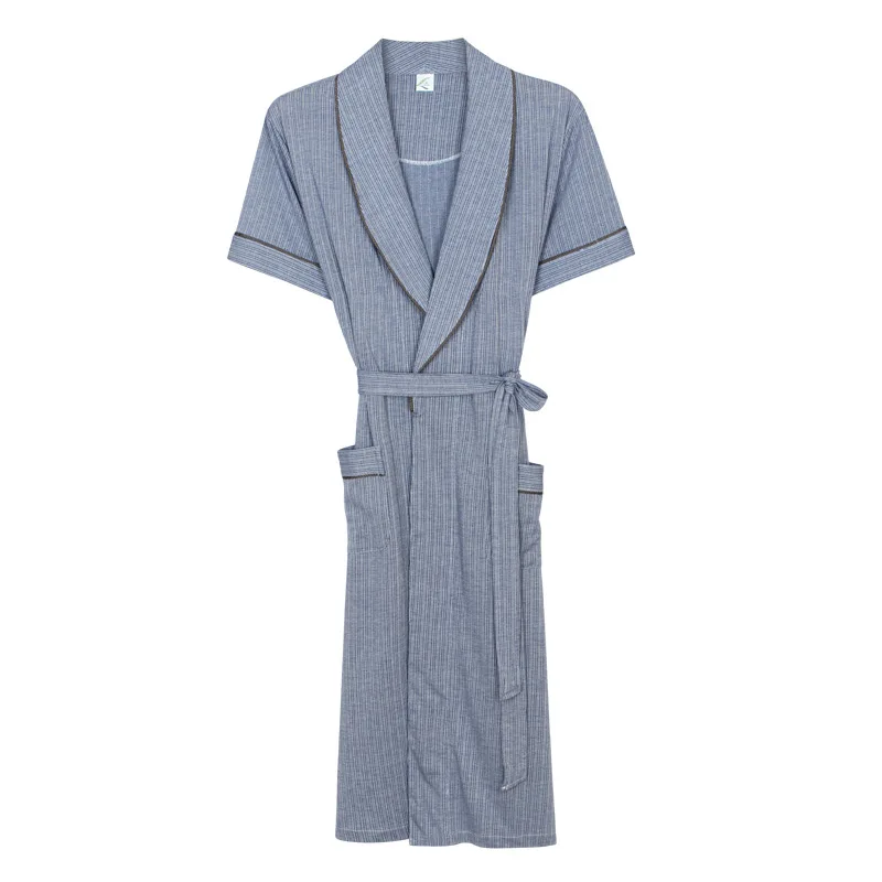 Special Offer Men Solid Color Short Sleeve 100 Cotton Sleep Lounge