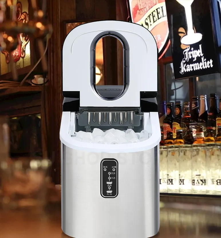 Free shipping 16kgs/24H Portable Automatic ice Maker, Household bullet round ice make machine for family, small bar,coffee shop