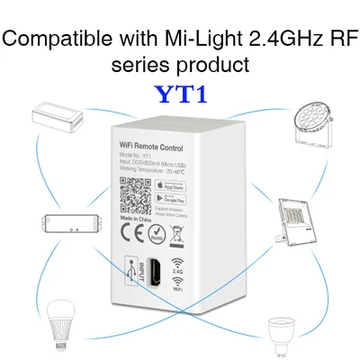 FUT062 9 Вт светодиодный потолочный светильник RGB+ CCT круглый прожектор лампа AC86-265V совместима с FUT089/FUT092/B8/B4/T4 дистанционный milight - Цвет корпуса: YT1 voice controller