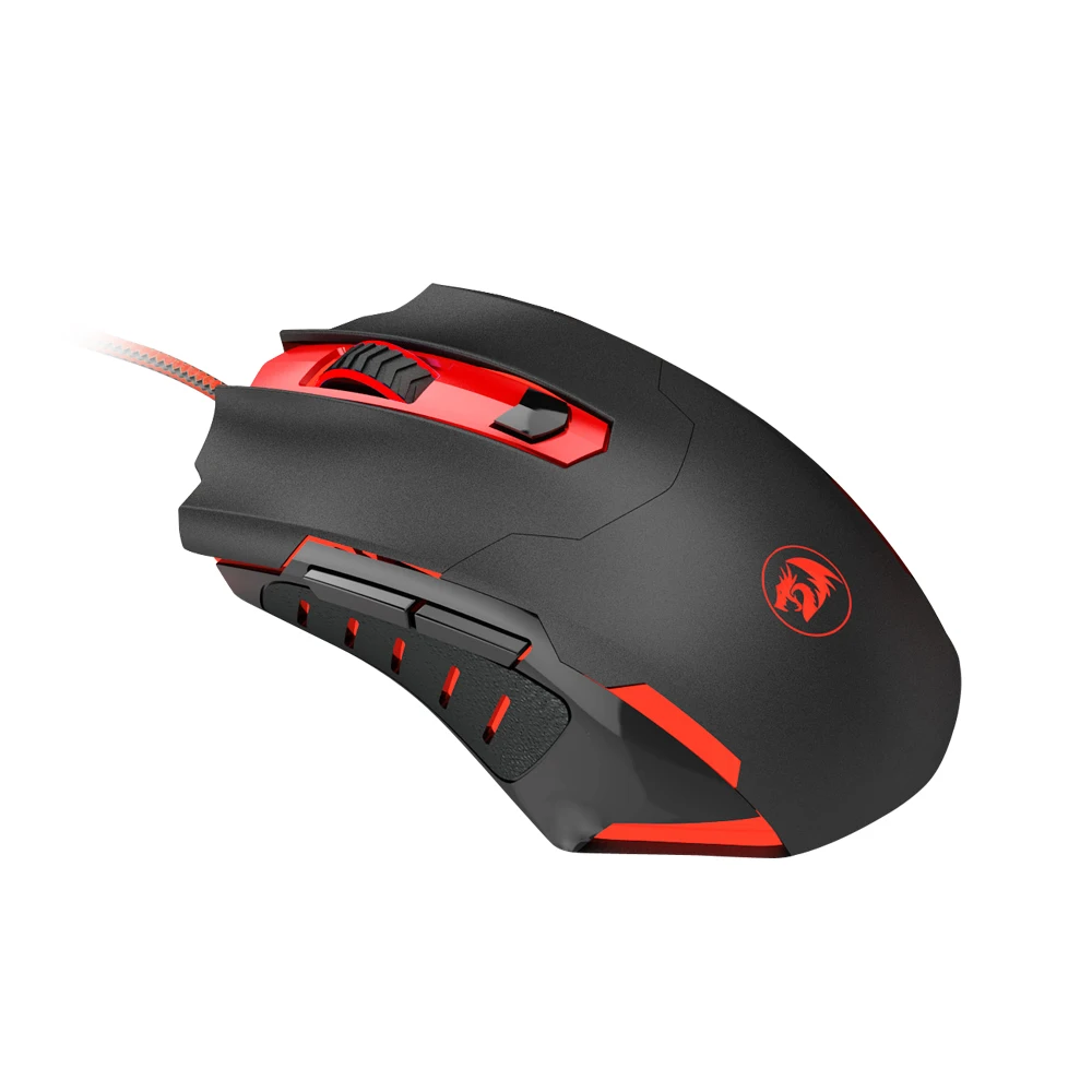 Botões de Alta Mouse para Computador Usb com Fio Redragon Gaming Mouse Ergonômico 7200 Dpi Led Retroiluminado 6 Precisão Gamer Portátil M705