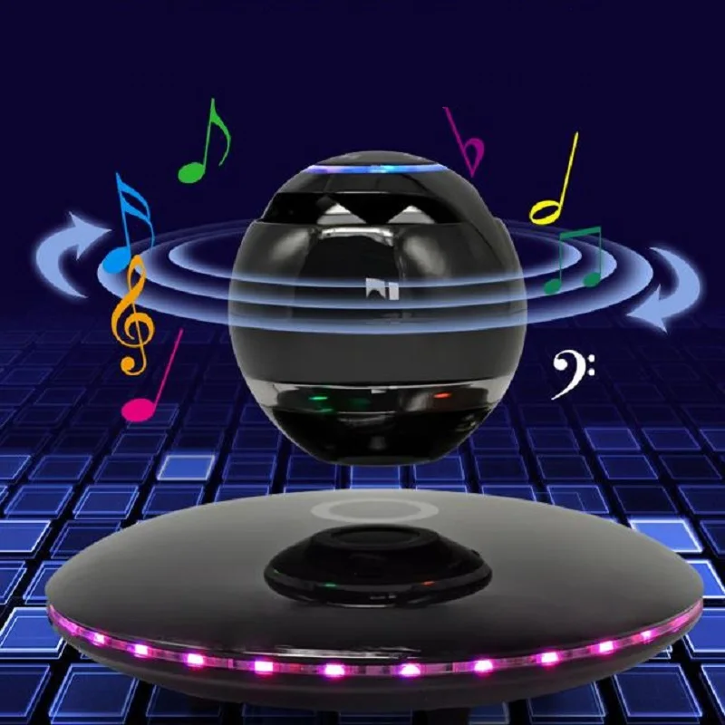 

Maglev Speaker Mini Wireless Subwoofer Magnetic Levitation Rotation Bluetooth Speakers with Phone Function New Arrival