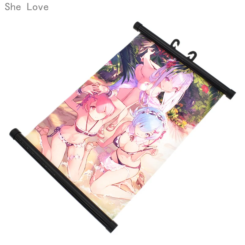 She Love Japan аниме Re Zero Hajimeru Isekai Seikatsu настенная живопись холст плакат Косплей