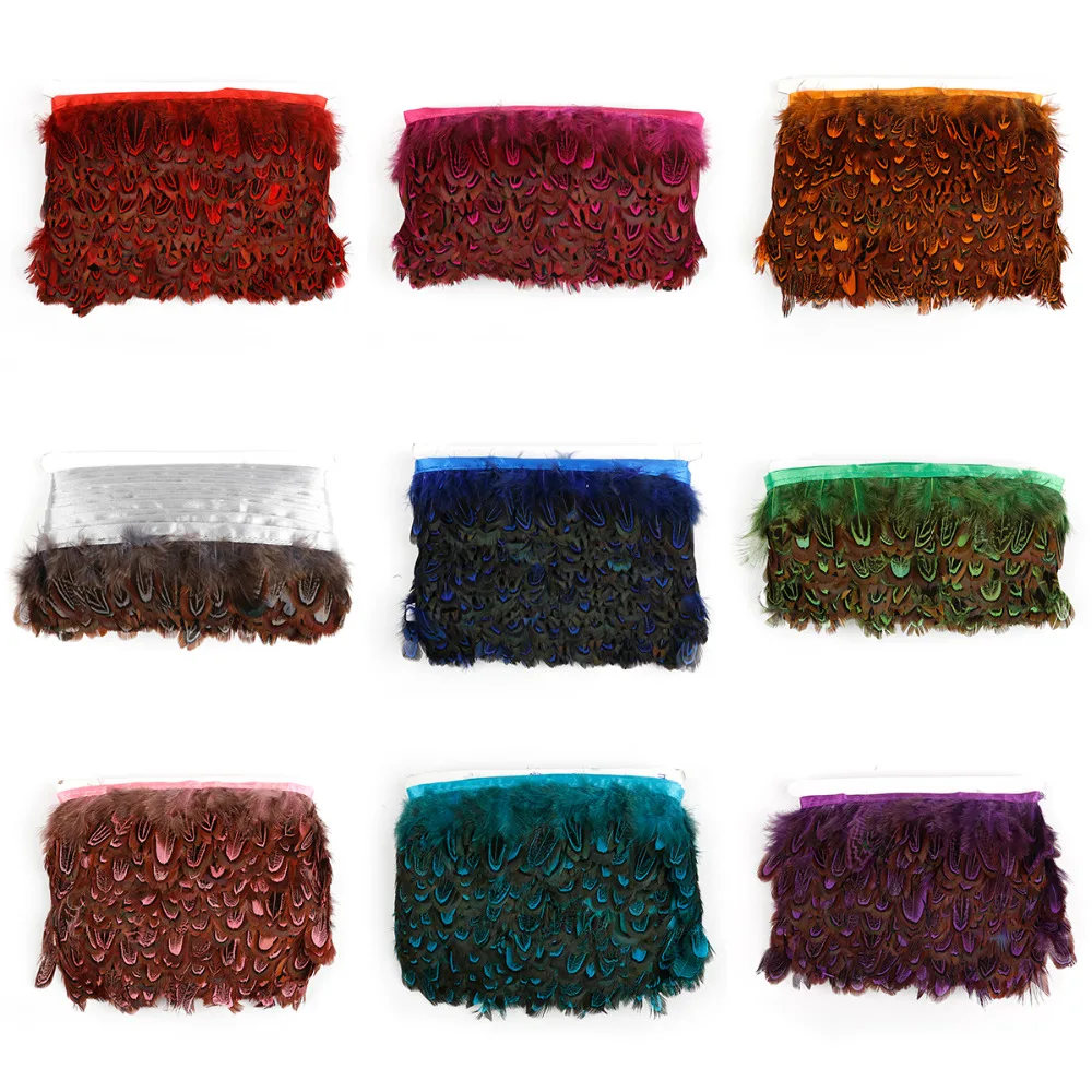1Meter 6cm Chicken Rooster Tail Feathers Trim Ribbon for Wedding Party Clothing Feather | Дом и сад