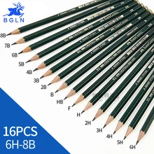 Faber Castell 16Pcs Sketch Drawing Pencils Non toxic Standard Pencils 6H 8B Different Hardness Pencil Stationery