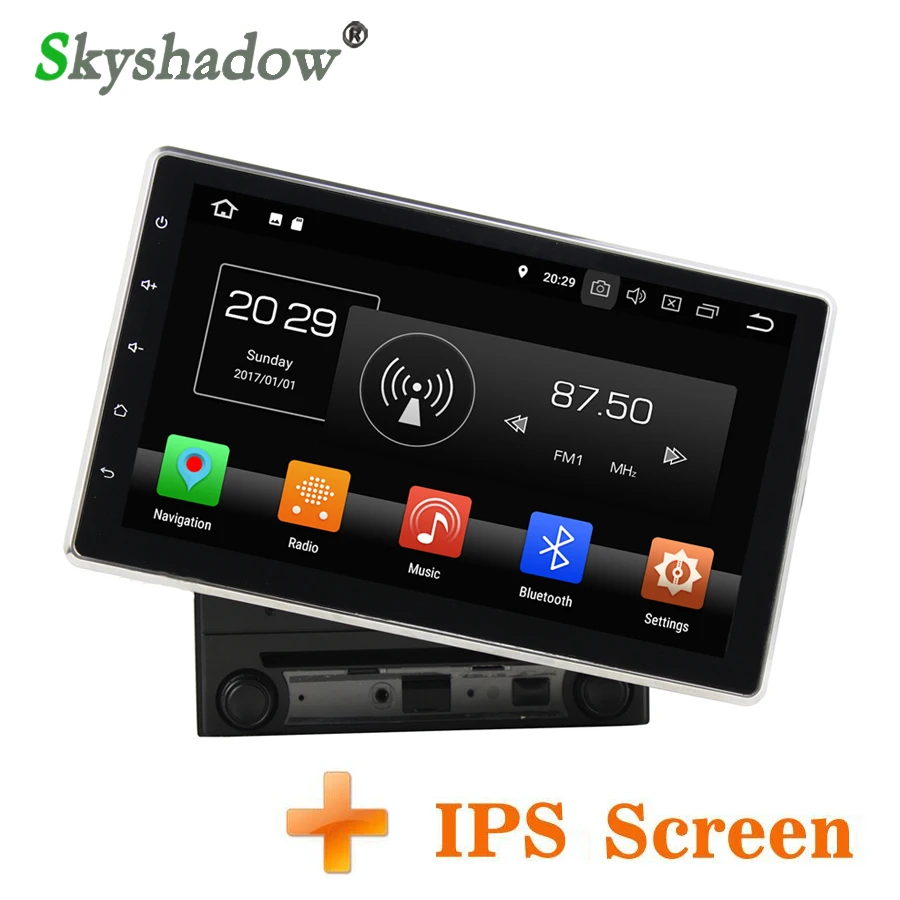 Top DSP 10.1" IPS Android 8.0 4GB +32GB + 8 Core Car DVD Player GPS map RDS Radio wifi Bluetooth 4.0 2 Din Video out for universal 3
