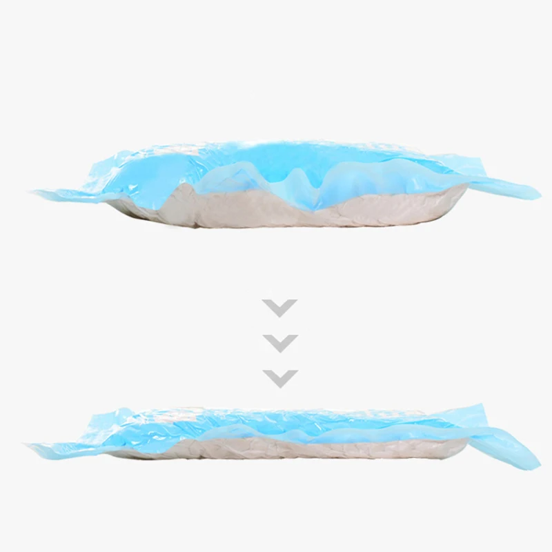 GQIYIBBEI 6 قطع اليد تدحرجت فراغ تخزين حقيبة ضغط أكياس المحمولة السفر الحقيبة حزمة فرز الملابس عقد المنظم