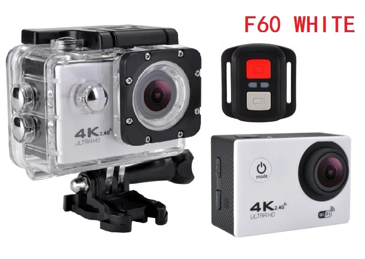 Экшн-камера F60/F60R Allwinner V3 4K 30fps 1080p 60fps WiFi 2," 170D камера на шлем Водонепроницаемая Спортивная камера - Цвет: F60R white