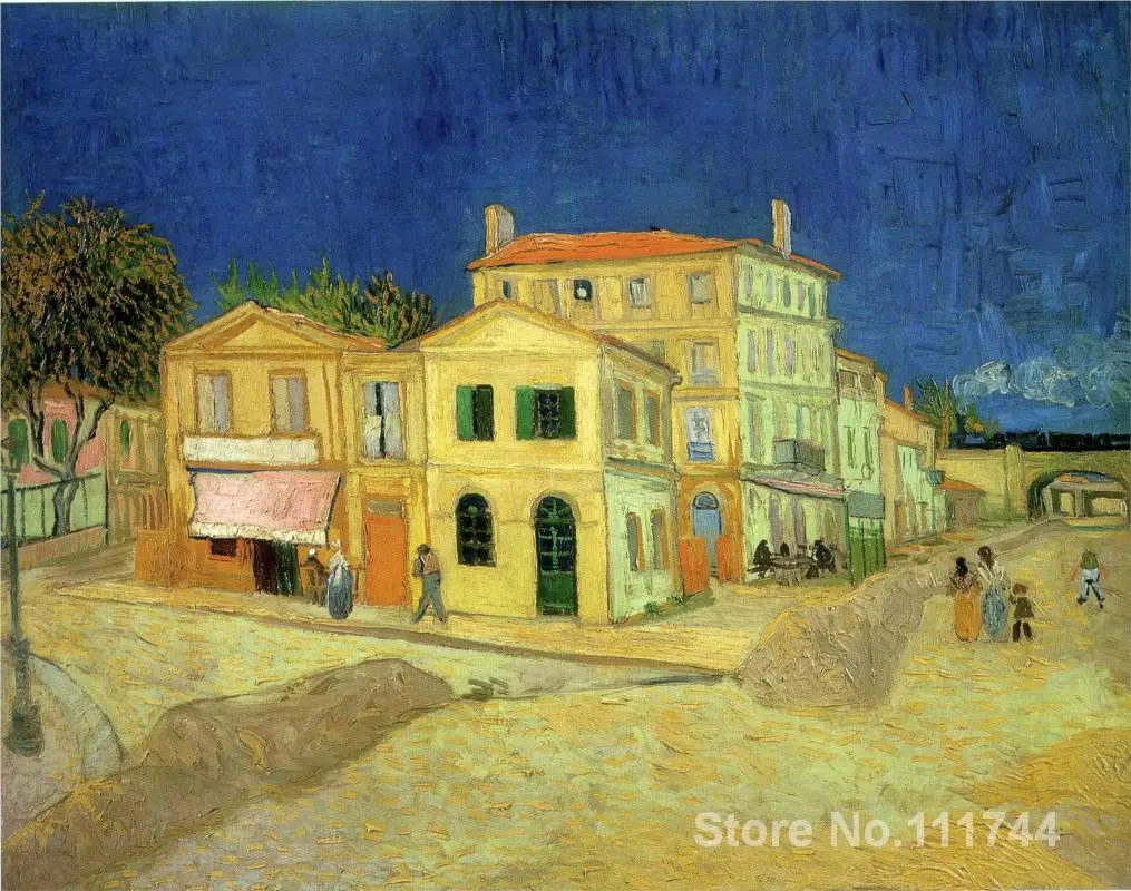 

Christmas Gift The Yellow House Van Gogh by Vincent Van Gogh oil painting reproduction High quality Handmade