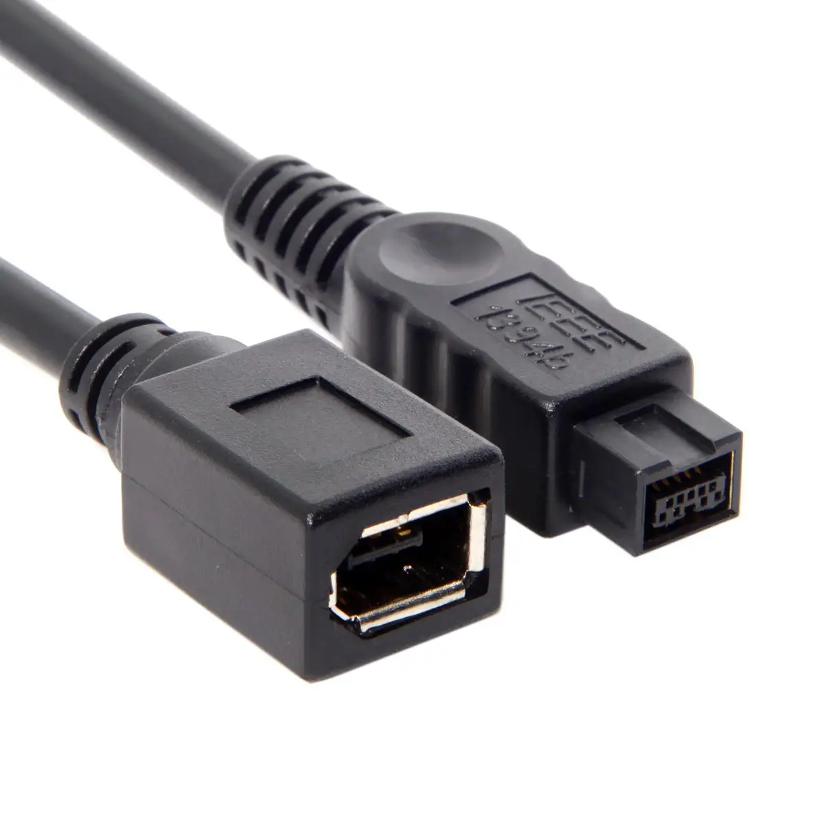 White Color IEEE 1394 6PIN Female to 1394b 9PIN male Firewire 400 TO 800 Cable 10cm White Color IEEE 1394 6PIN Female to 1394b 9PIN male Firewire 400 TO 800 Cable 10cm