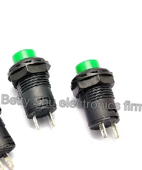 

50PCS/LOT No lock switch / self-reset button switch / DS-425B-caliber 12MM Green