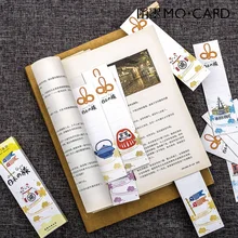 30 шт./упак. путешествия в Японии закладки бумажные закладки маркеры рекламные подарочные канцелярские пленки Bookmarks для книжных маркеров