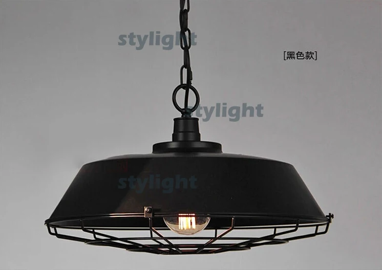 Best Diameter 36cm North Europe style loft2 warehouse creative restaurant bar vintage American country wrought iron pendant light